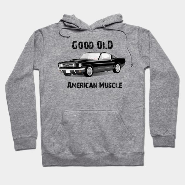 Good Old American Muscle Car Hoodie by FungibleDesign